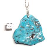 Turquoise de Chine pendentif Plaque 04918