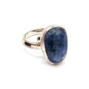 Cyanite Bleue Bague en Argent 14746 / Taille réglable