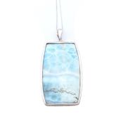 Larimar Pendentif Avec Monture en Argent 18746