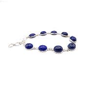 Lapis-Lazuli d'Afghanistan Bracelet Argent 925