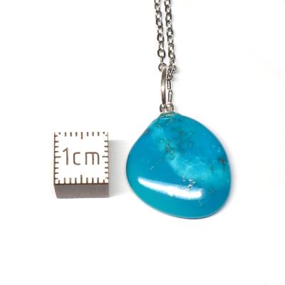 Turquoise Sleeping Beauty Pendentif Pierre Roulée 2191