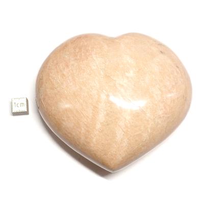 Pierre de lune Orange coeur 2252