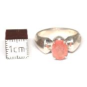 Rhodochrosite Bague en Argent 2390