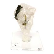 Tourmaline Verte sur gangue pierre brute 2969