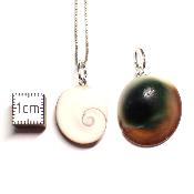 Oeil de Shiva Pendentif Pierre Brute
