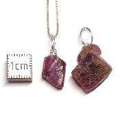 Rubis Pendentif Pierre Brute