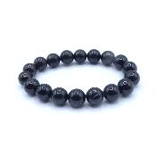 Shungite et Tourmaline Noire Bracelet Boule