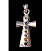 7 Chakras Pendentif Métal Argenté Choix n°31