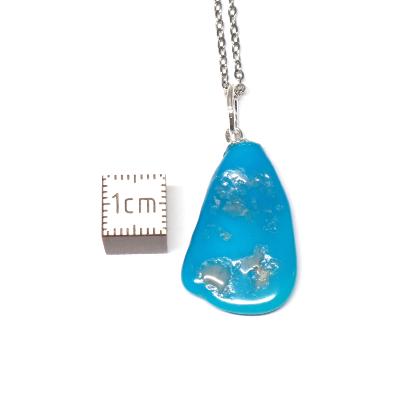 Turquoise Sleeping Beauty Pendentif Pierre Roulée 2185