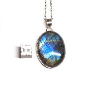 Labradorite Pendentif avec Monture en Argent 2207