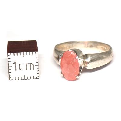 Rhodochrosite Bague en Argent 2392