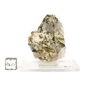 Tourmaline Verte sur gangue pierre brute 2968