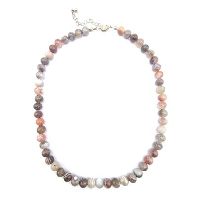 Agate Botswana Collier Boule