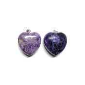 Charoite Pendentif Coeur