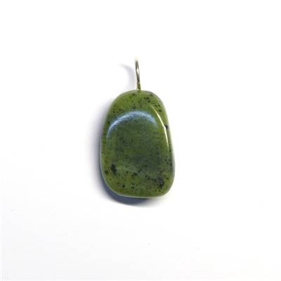 Jade Nephrite du Canada Pendentif Pierre Roulée