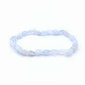 Calcédoine Bleue Bracelet Mini Roulé