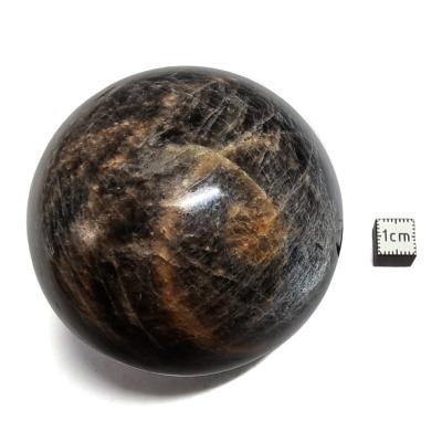 Pierre de Lune Noire Boule 04543