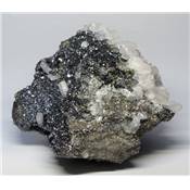 Calcite sur Galène et Pyrite 11609