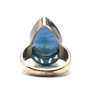 Fluorine Bleue Bague en Argent 18432 / Taille 55
