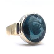 Fluorine Bleue Bague en Argent 18434 / Taille 56
