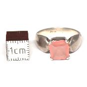 Rhodochrosite Bague en Argent 2396