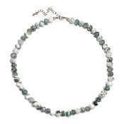 Agate Arbre Collier Boule 