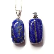 Lapis Lazuli Pendentif Pierre Roulée