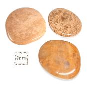 Pierre de Lune Blanche ou Orangée Pierre Plate