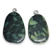 Porphyre Impérial Vert Mini Pendentif Pierre Plate