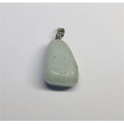 Amazonite du Brésil Pendentif Pierre Roulée