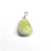 Jade Jaune d'Australie Pendentif Pierre Roulée