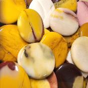 Jaspe Mokaïte Pierre Plate