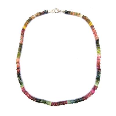 Tourmaline Multicolore Collier 04160