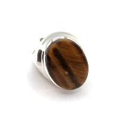 Oeil de Tigre Bague en Argent 14780 / Taille réglable