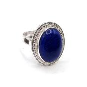 Lapis Lazuli Bague en Argent 14785 / Taille réglable