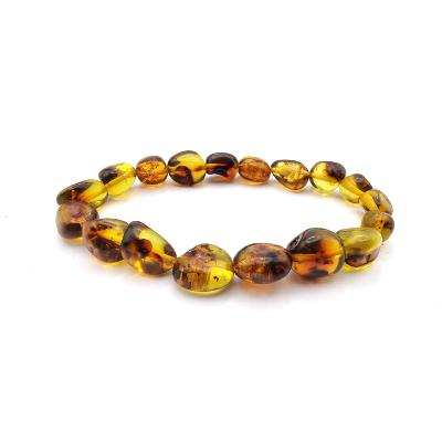 Ambre Verte - Bracelet roulé