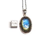 Labradorite Pendentif avec Monture en Argent 2212