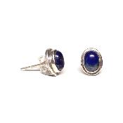 Lapis Lazuli Boucles d'Oreilles Ovale Choix n°1 BO2A