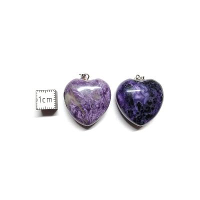 Charoite Pendentif Coeur