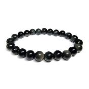 Obsidienne Oeil Celeste Bracelet Boule