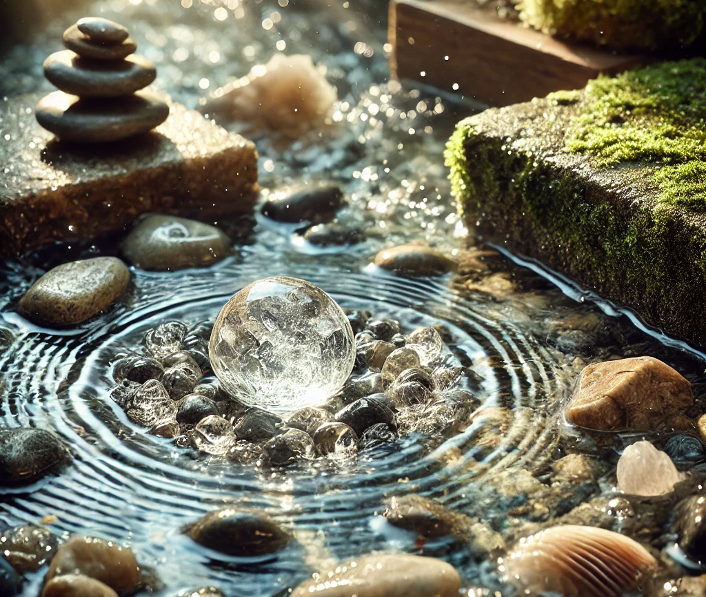Photo de la purification avec de l'eau