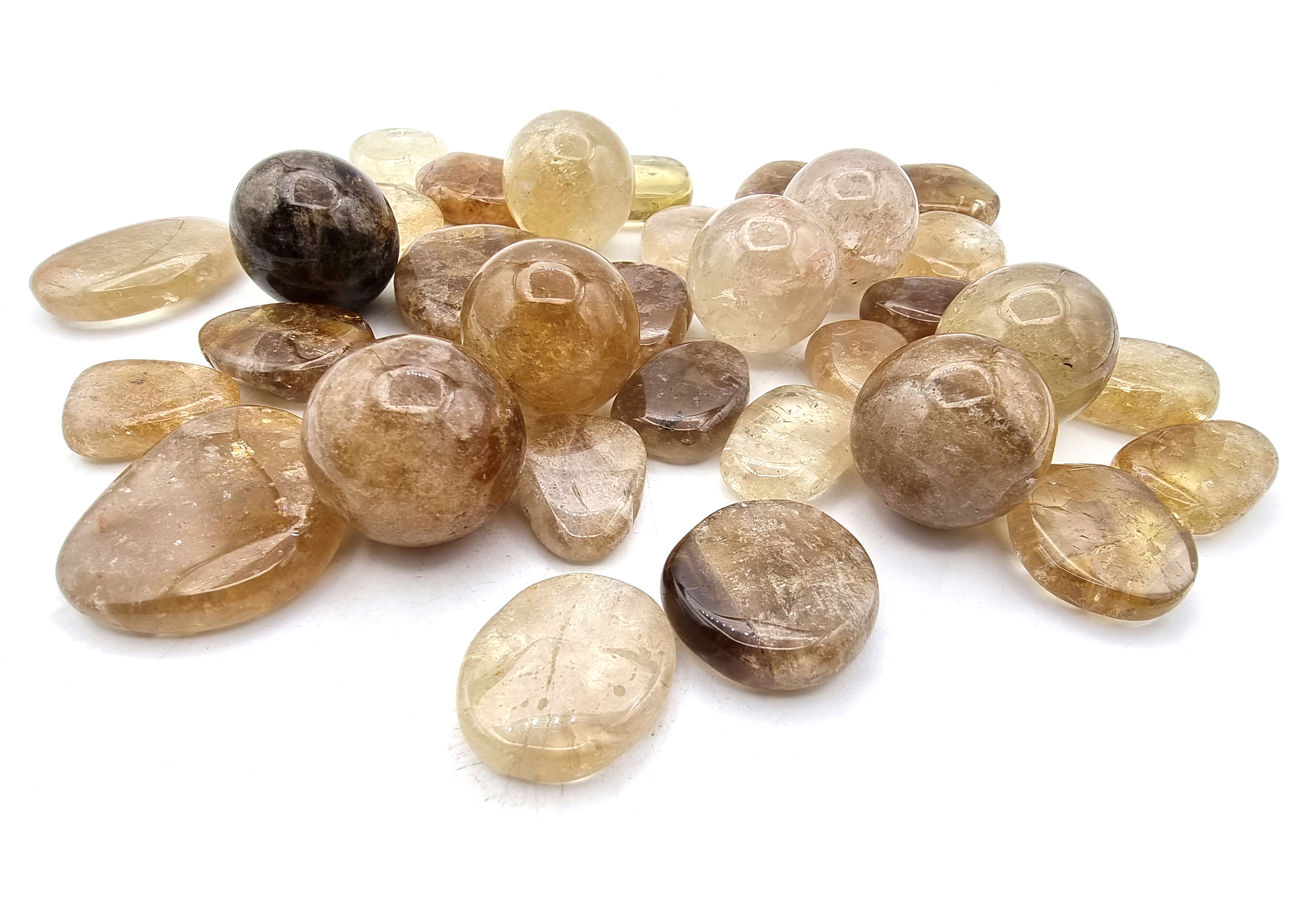 Photo de Citrine naturelle en pierre roule