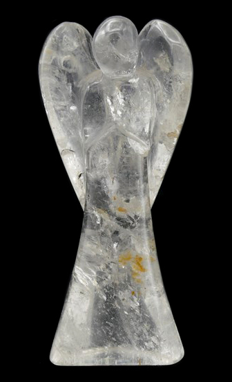 Photo d'un cristal de roche en ange