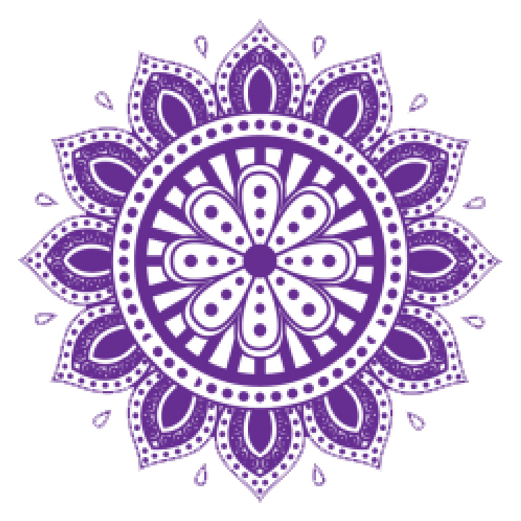 Image d'une fleur  12 ptale reprsentatant le 5eme chakra